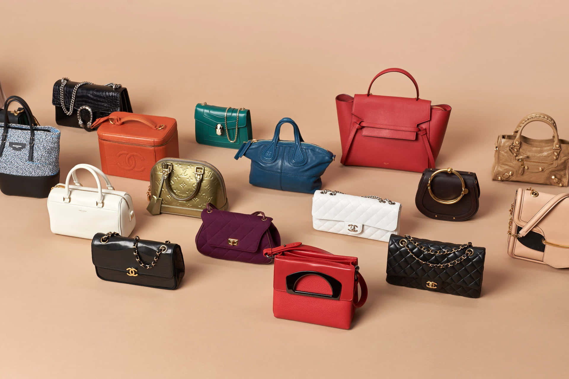 Various Luxury Handbags Wallpaper