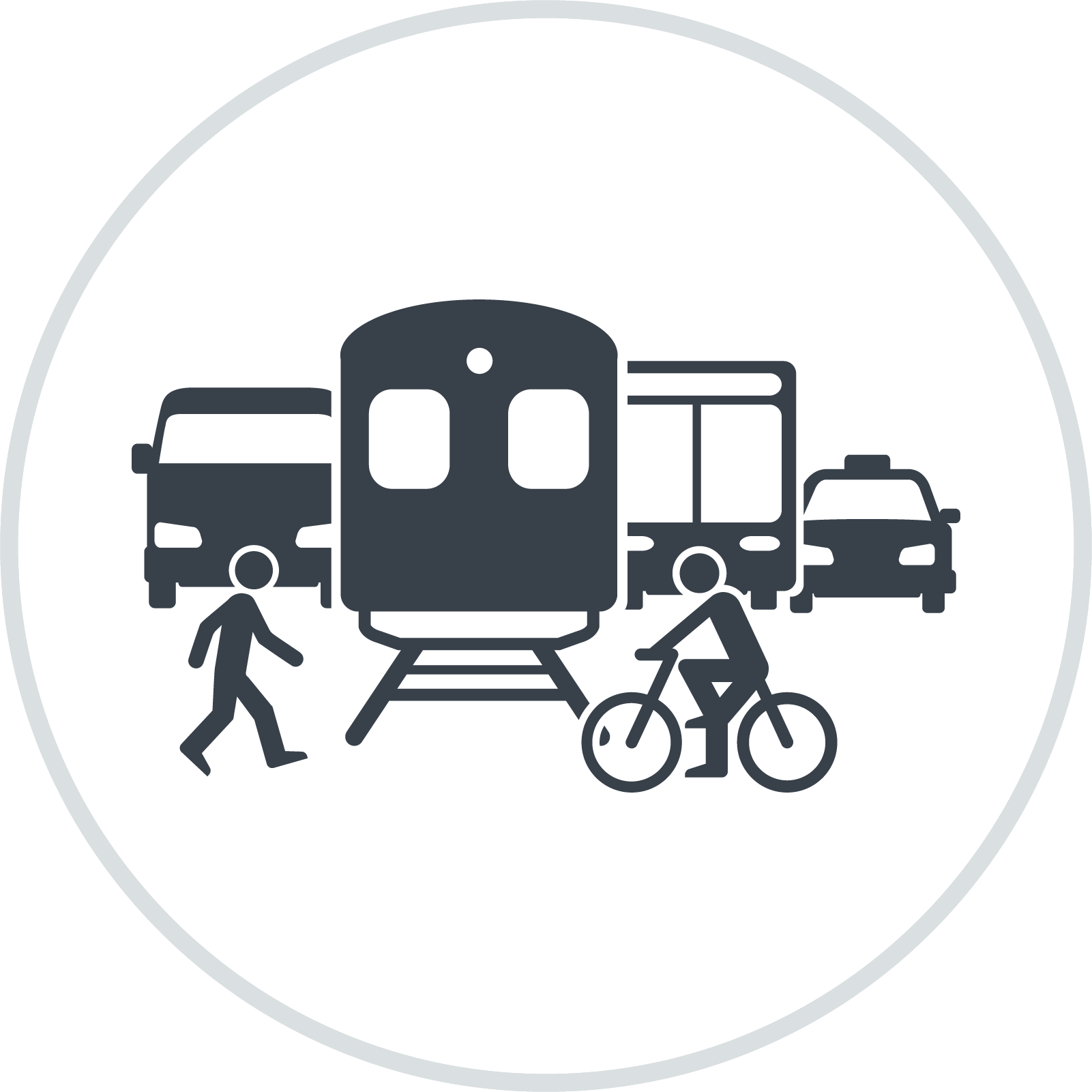Various Modesof Transportation Icon PNG