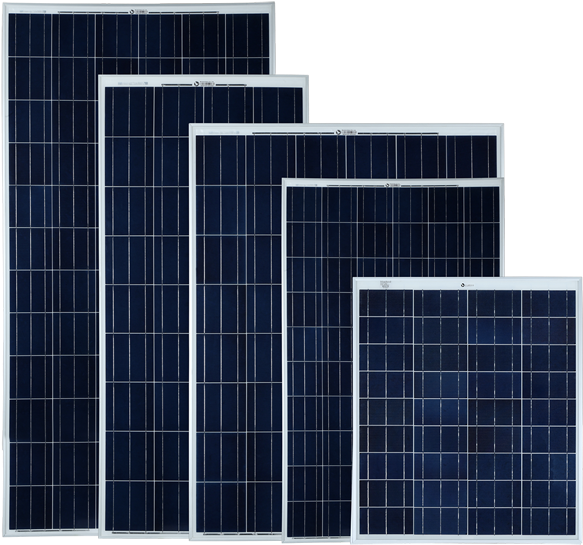 Various Sized Solar Panels Arrangement PNG