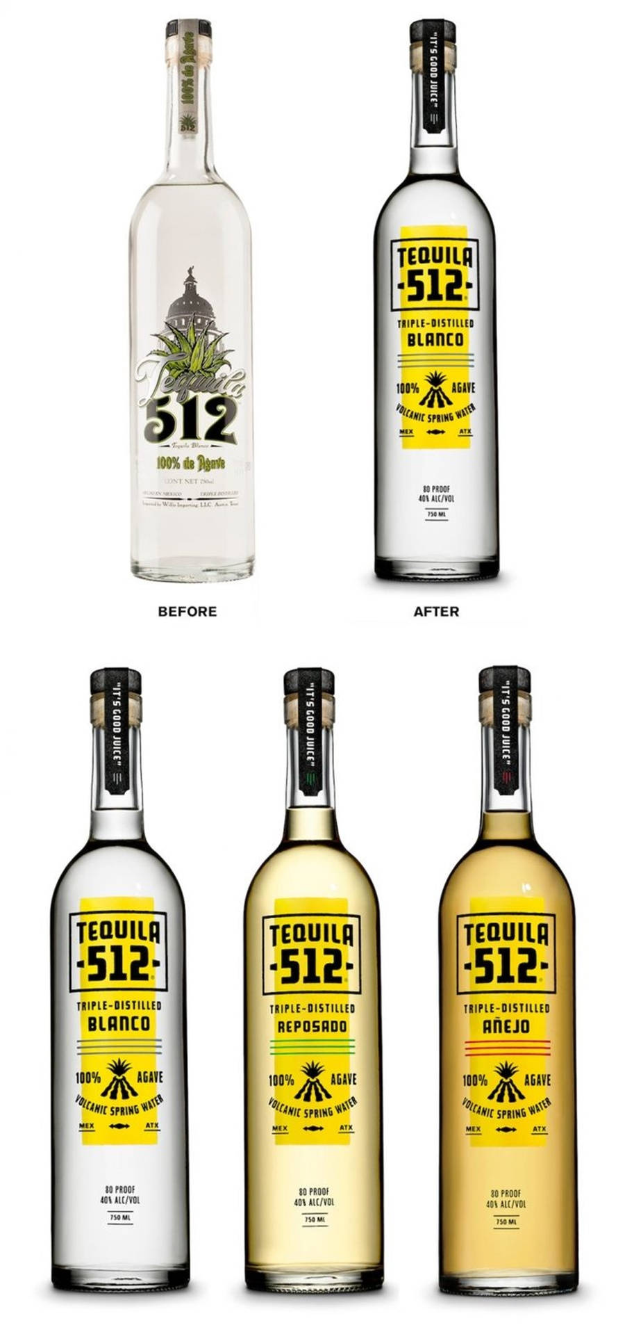 A Diverse Selection of Tequila 512 Bottles Wallpaper