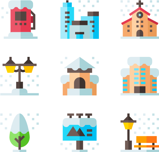 Various Weather Conditions Icons PNG