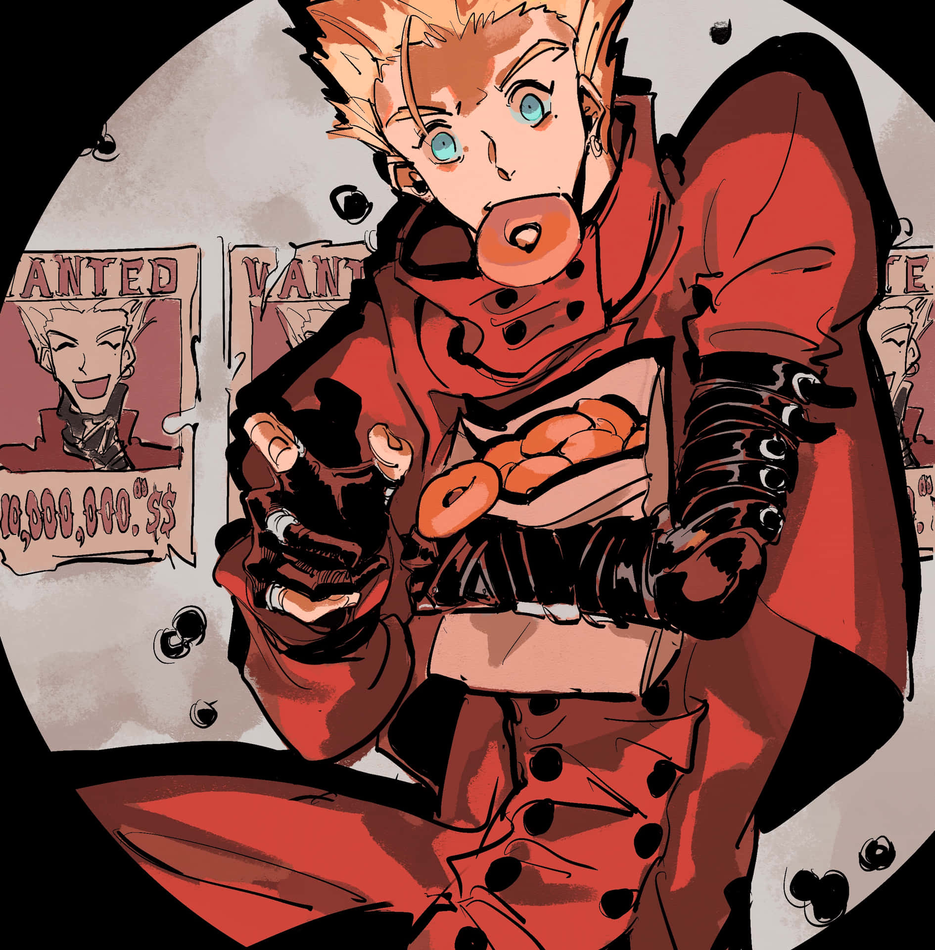 Vash the Stampede Legato Bluesummers Anime Millions Knives, Neff Shinobi  Crystal, fictional Character, action Figure png | PNGEgg