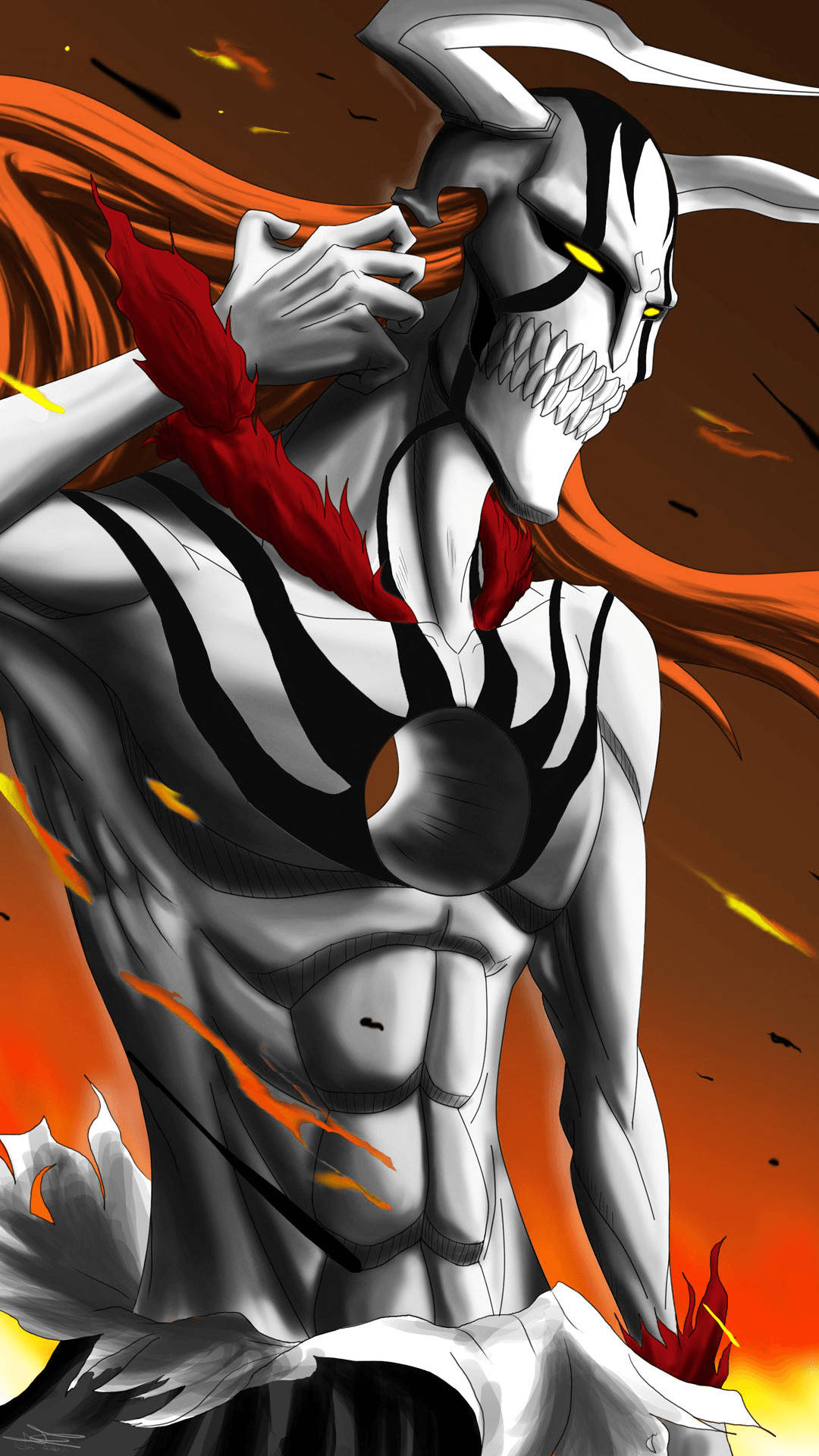 Vasto Lorde With Hole On Chest Bleach Iphone Wallpaper