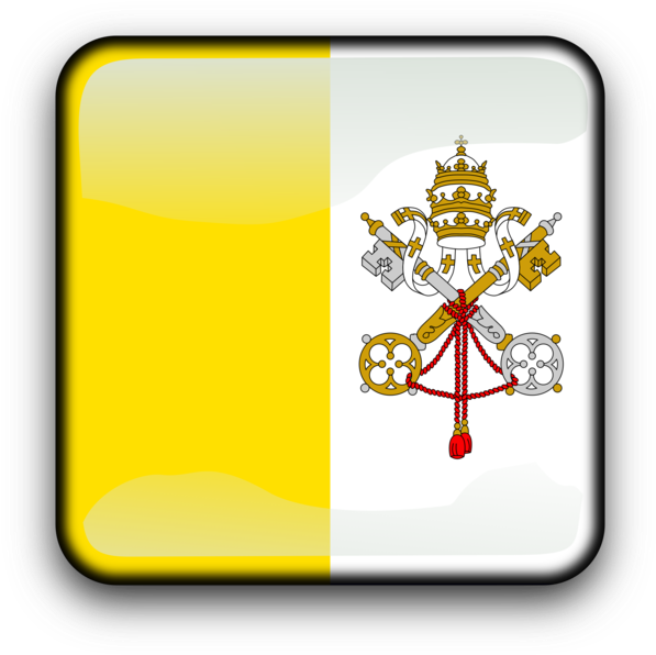 Vatican City Flagwith Papal Symbols PNG