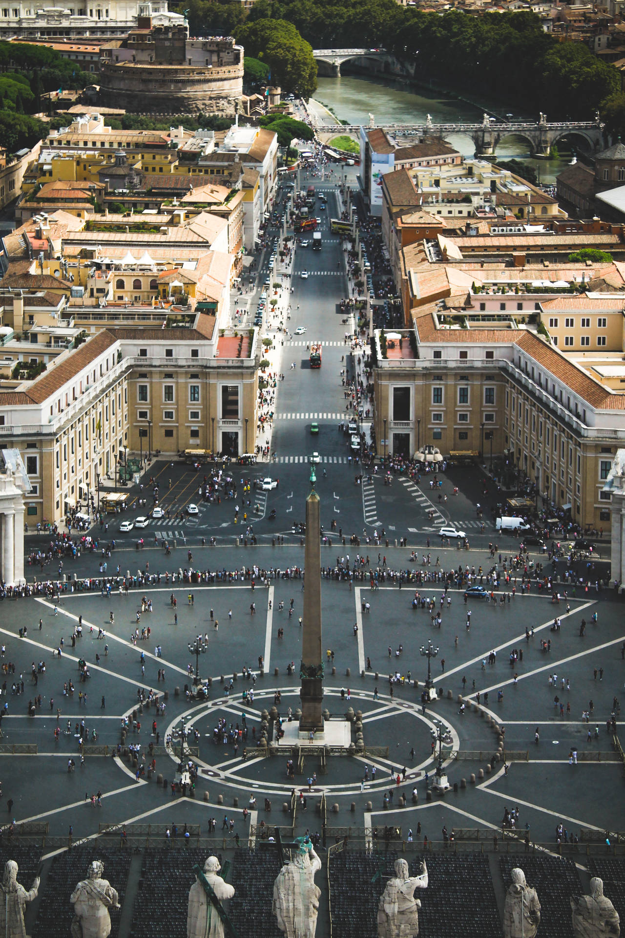 Vatican City St. Peter’s Square Top View