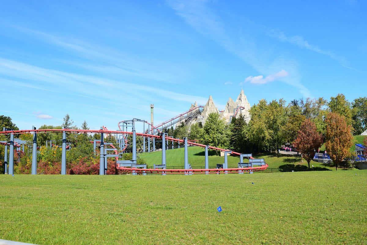 Vaughan Canada Amusement Park Roller Coaster Wallpaper