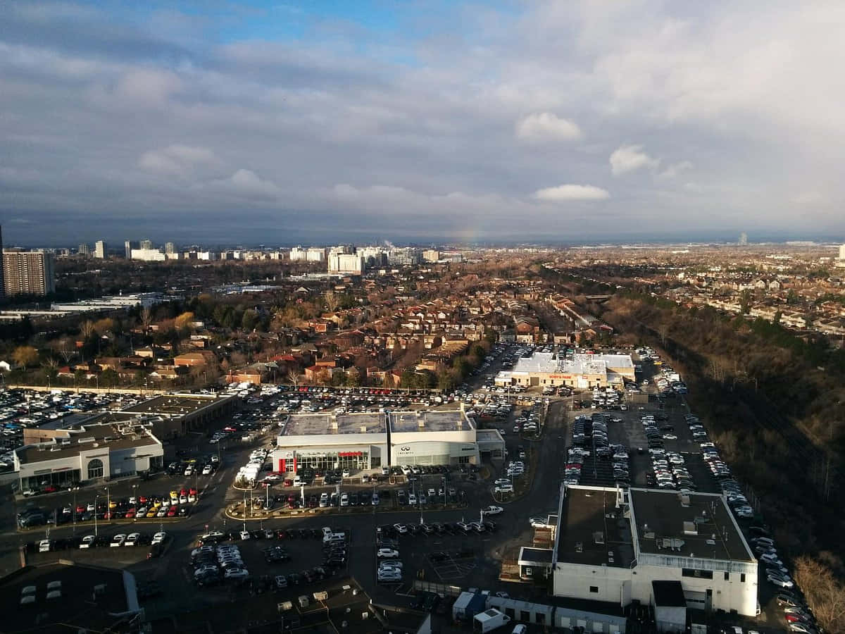 Vaughan Cityscape Aerial View Wallpaper