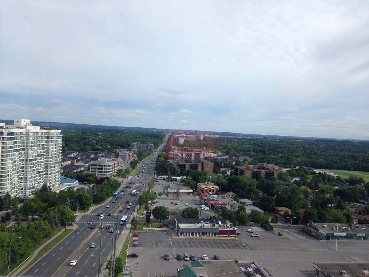 Vaughan Cityscape Aerial View Wallpaper