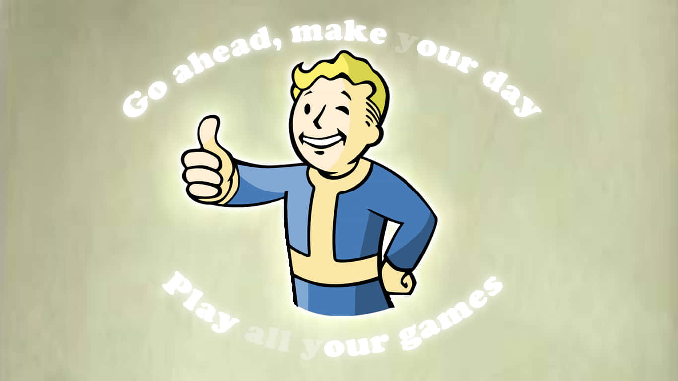 Fallout4 - Gå Vidare Och Gör Vår Dag, Spela Alla Våra Spel. Wallpaper