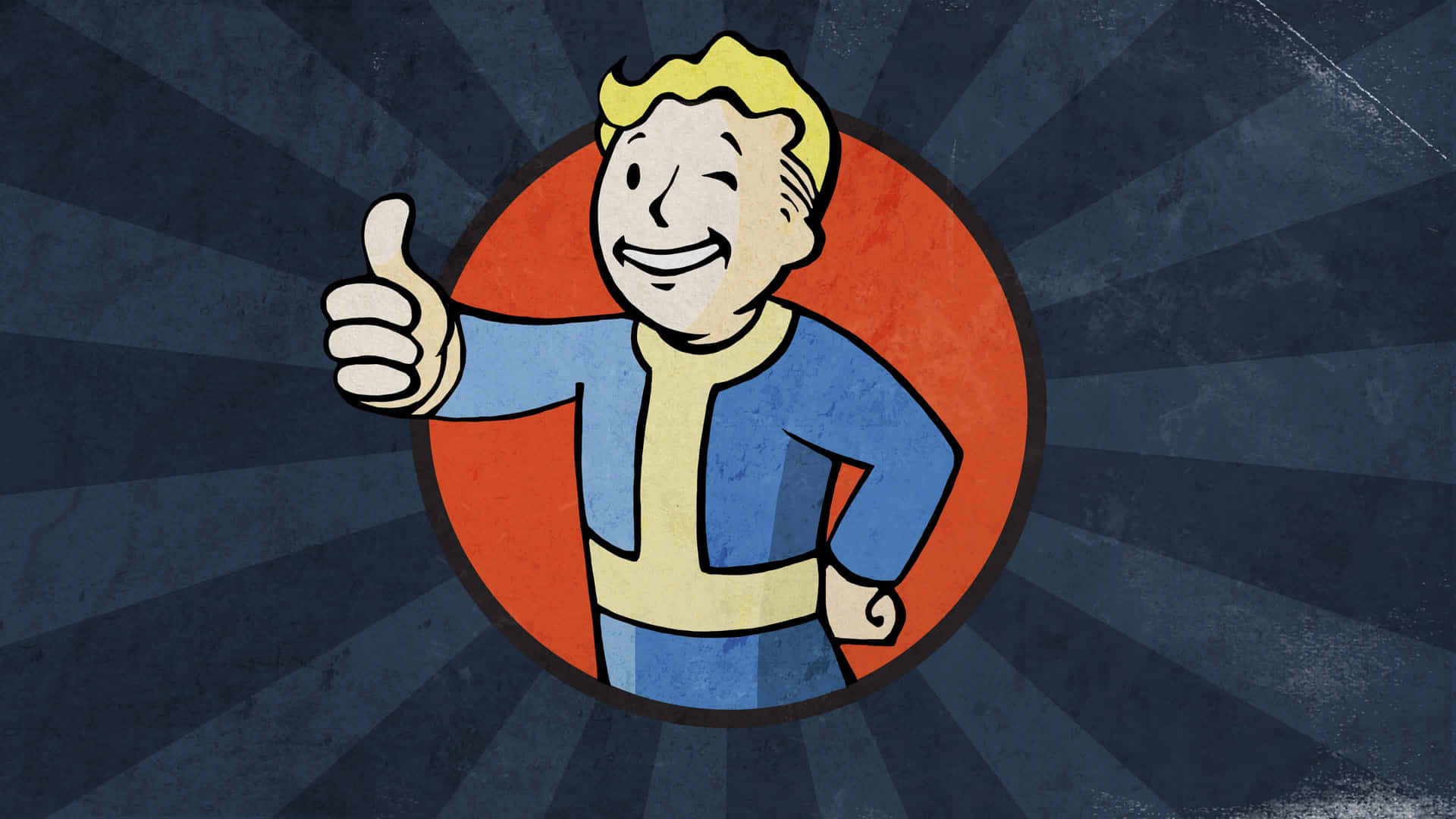 Vaultboy, L'iconico Mascotte Di Fallout Sfondo