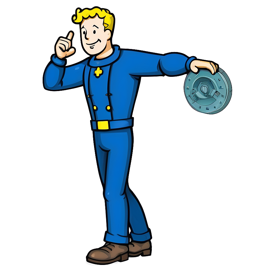 Vault Boy Illustration Png Ubp36 PNG