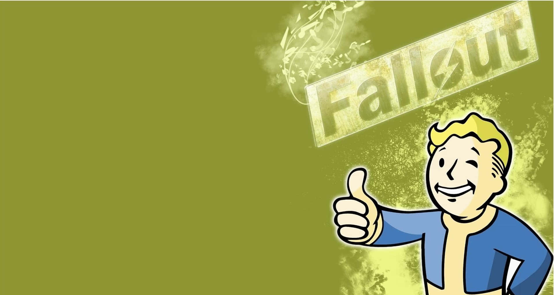 The ever popular Vault Boy from the Fallout universe Wallpaper
