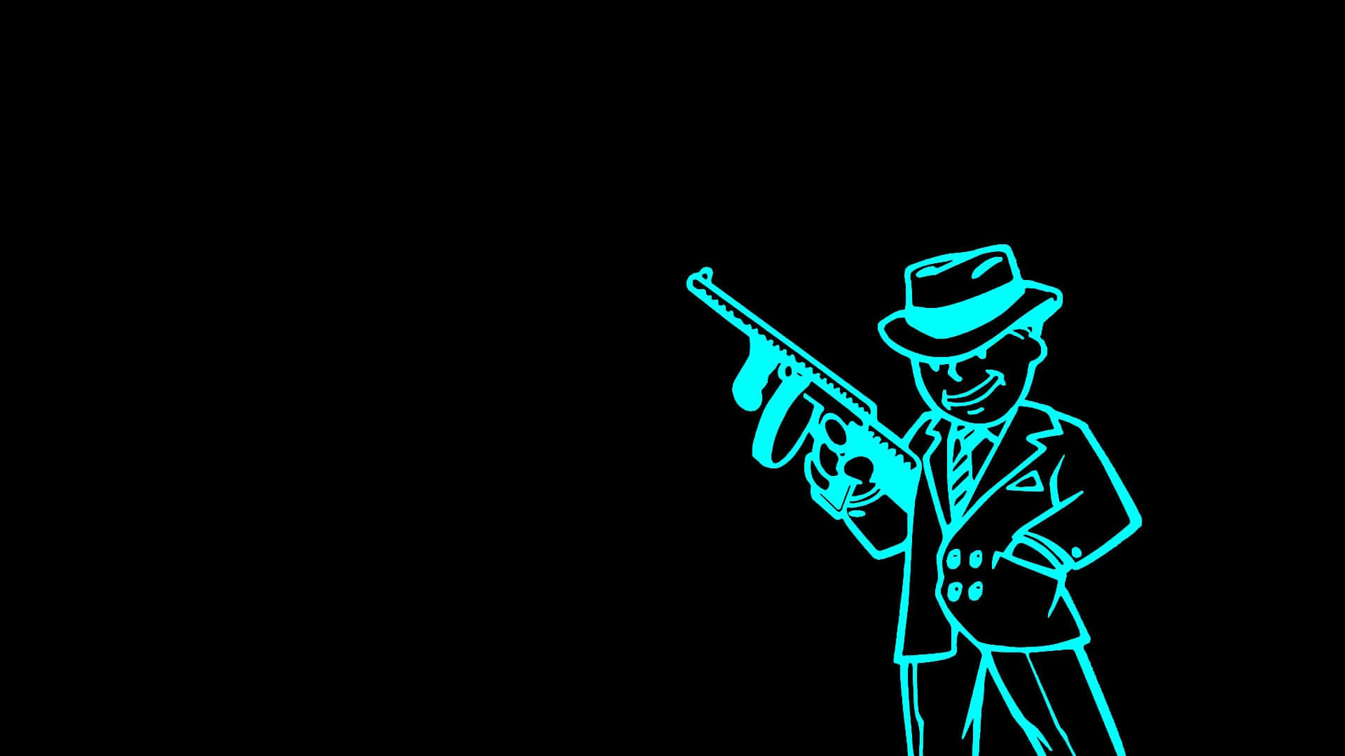 Vaultboy Sombrero Y Pistola Fondo de pantalla