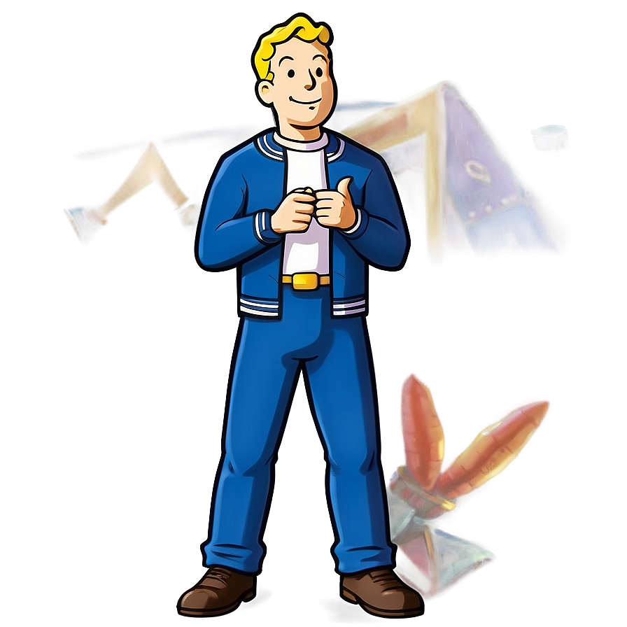 Vault Boy Promotional Art Png 06202024 PNG