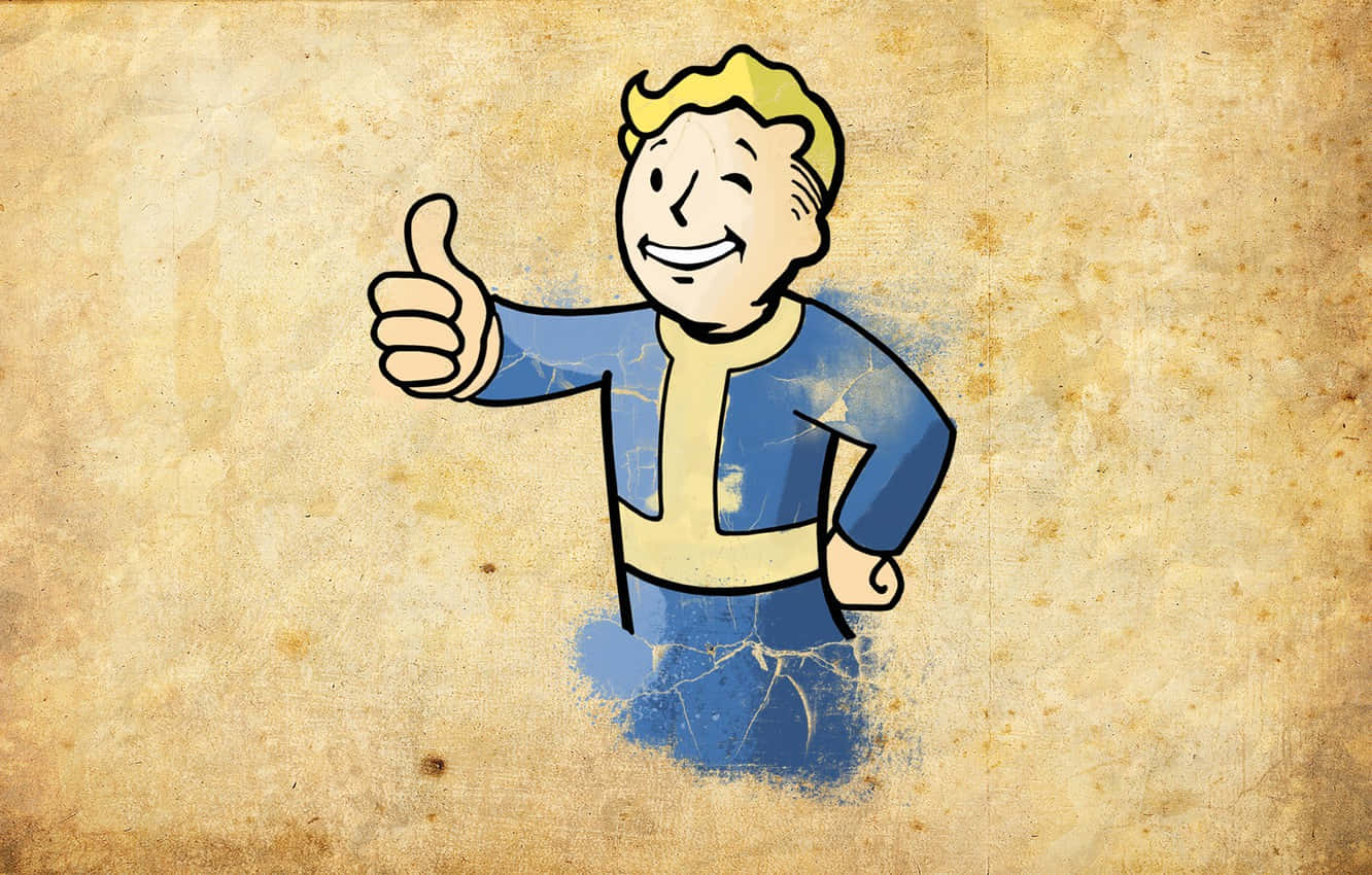 Step into a world of adventure with Vault Boy! Wallpaper