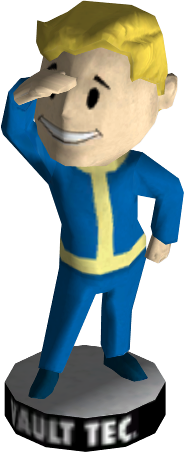 Download Vault Tec Mascot Figurine | Wallpapers.com