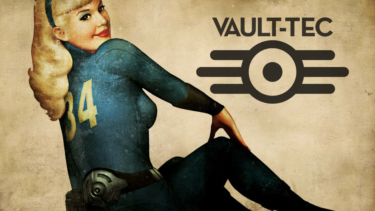 Fille Pinup Vault Tec Fond d'écran