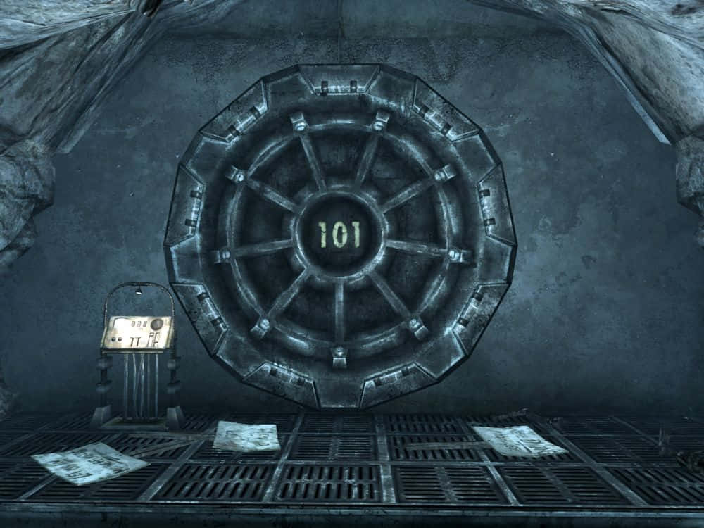 Vault 101 Inngang Forseglet Bakgrunnsbildet