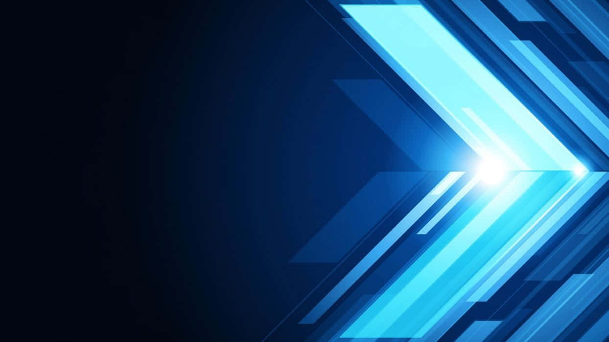 Blue Abstract Arrows Vector Background