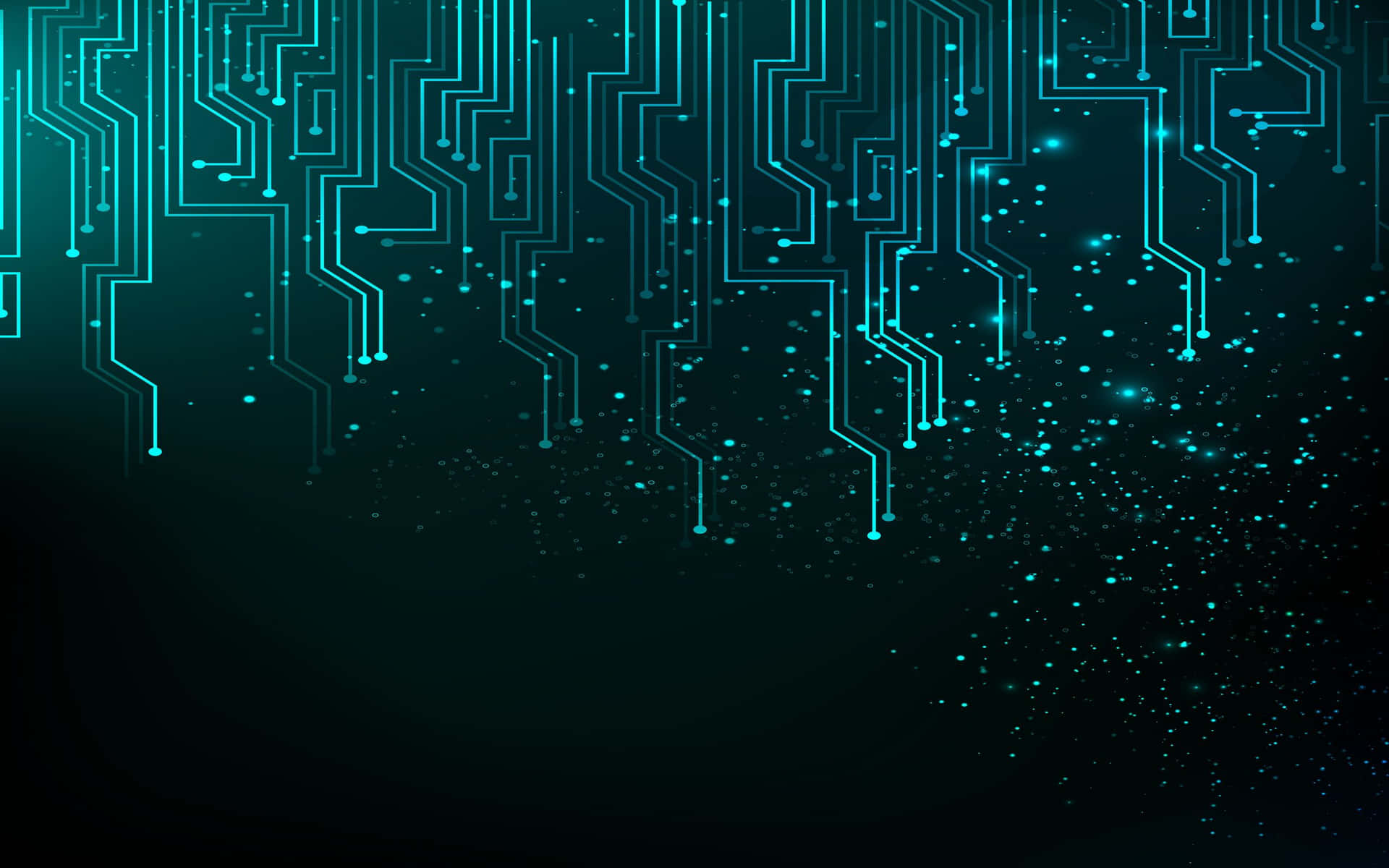 Blue Circuit Board Vector Background