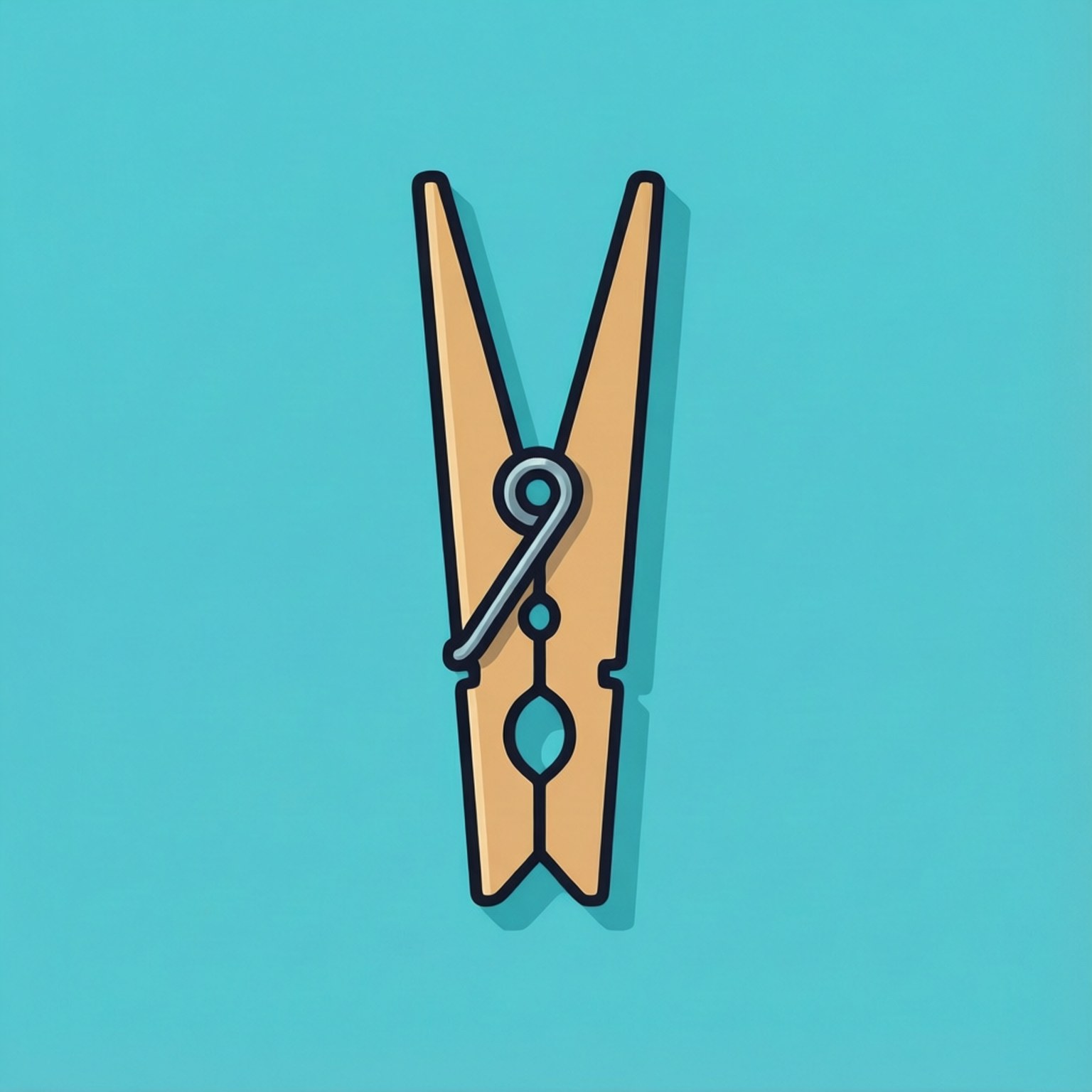 Vektor flad tøjklemme Wallpapers