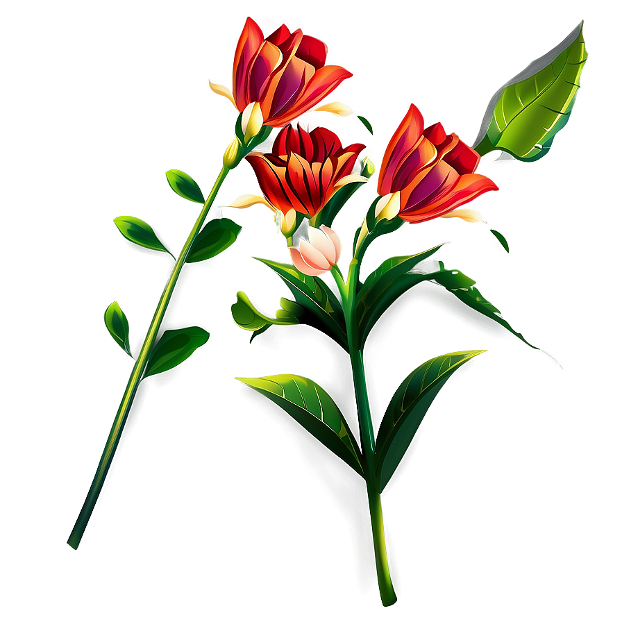 Vector Flower Stem Png Ovu PNG