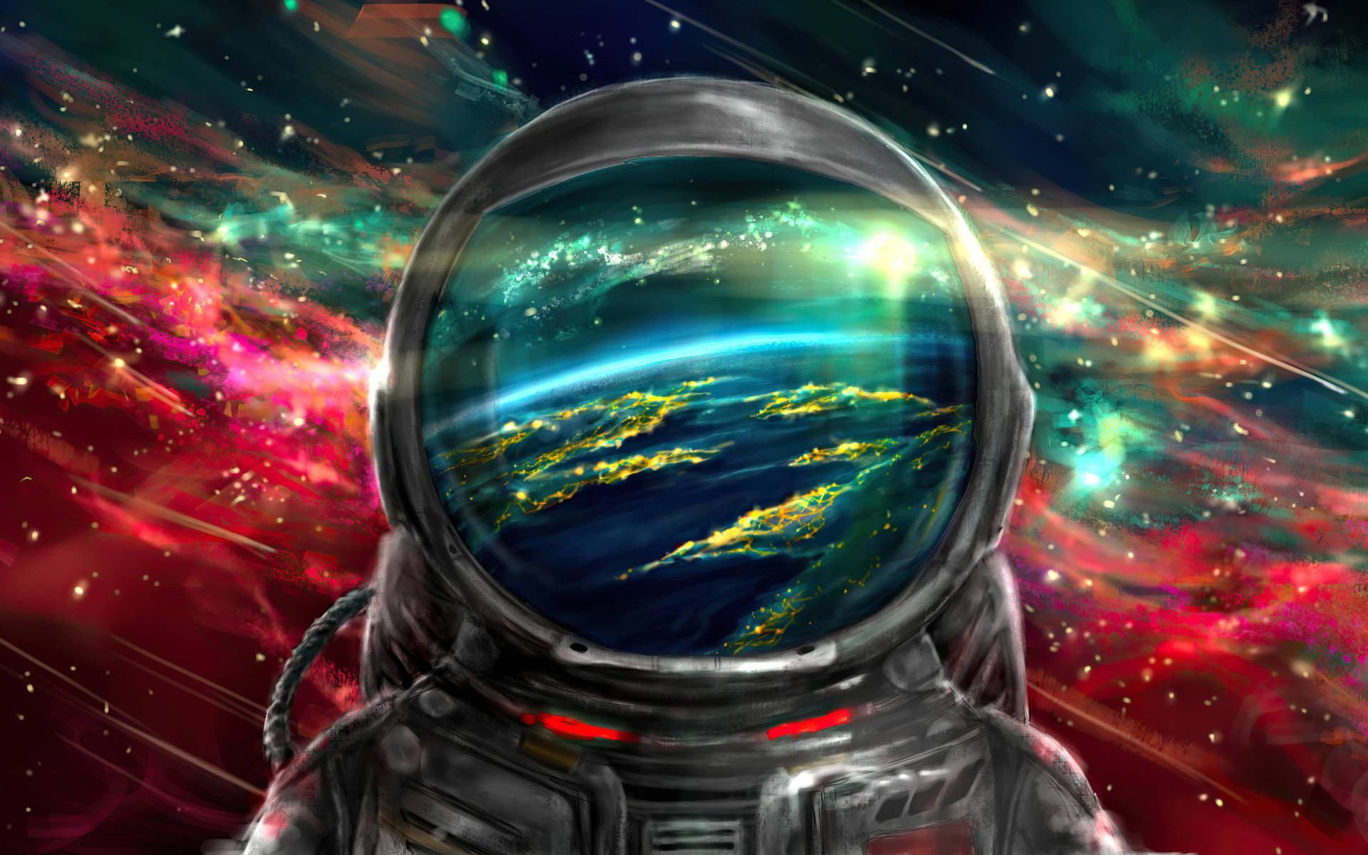 Vector Illustration Of Spaceman Wallpaper