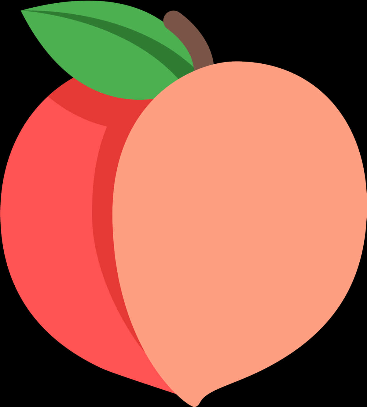 Vector Illustrationof Peach PNG