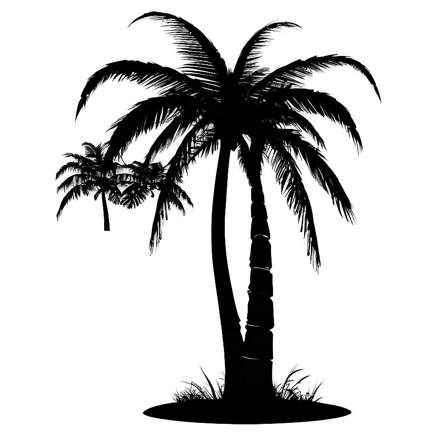 Vector Palm Tree Silhouette Png Kqu59 PNG