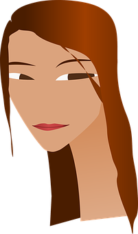 Vector Portraitof Woman PNG