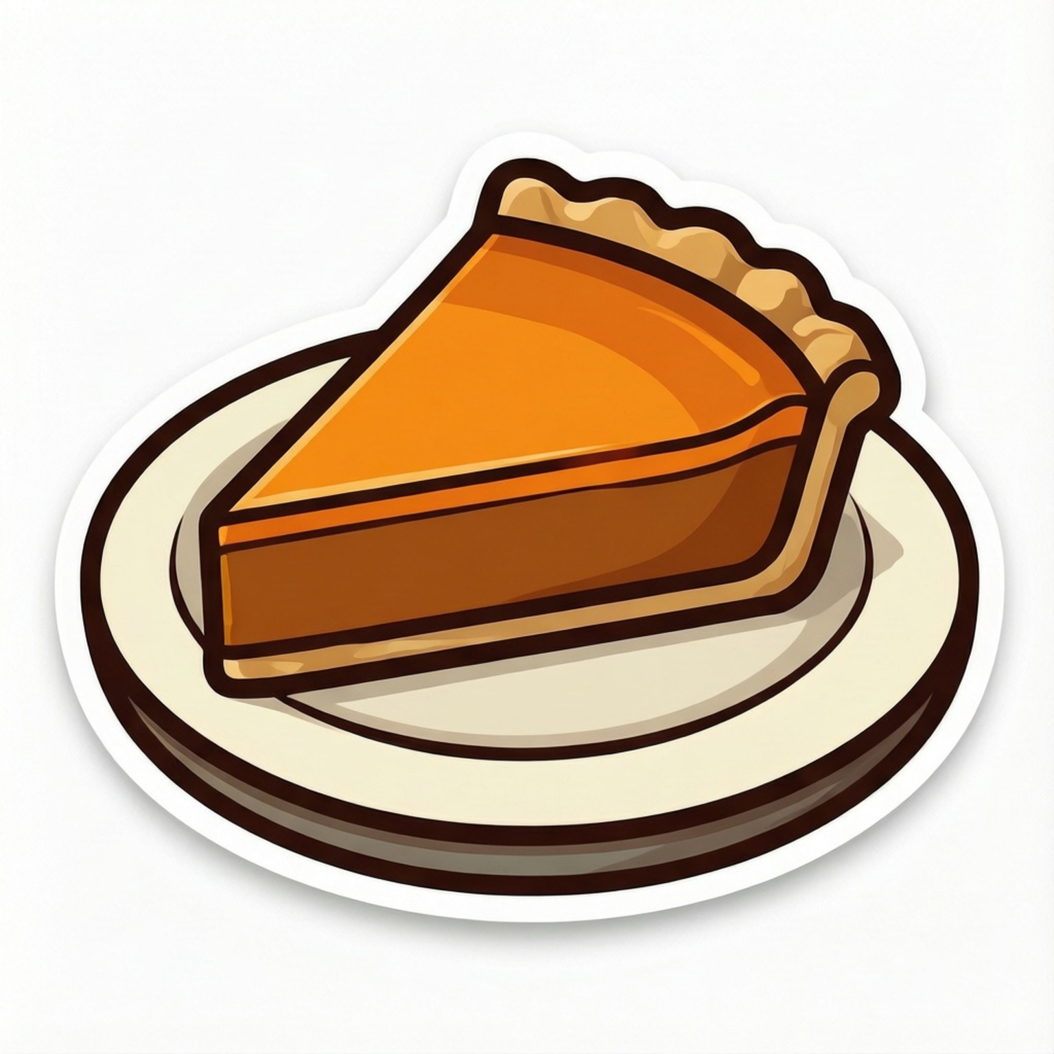 Vector Pumpkin Pie Slice Bakgrunner