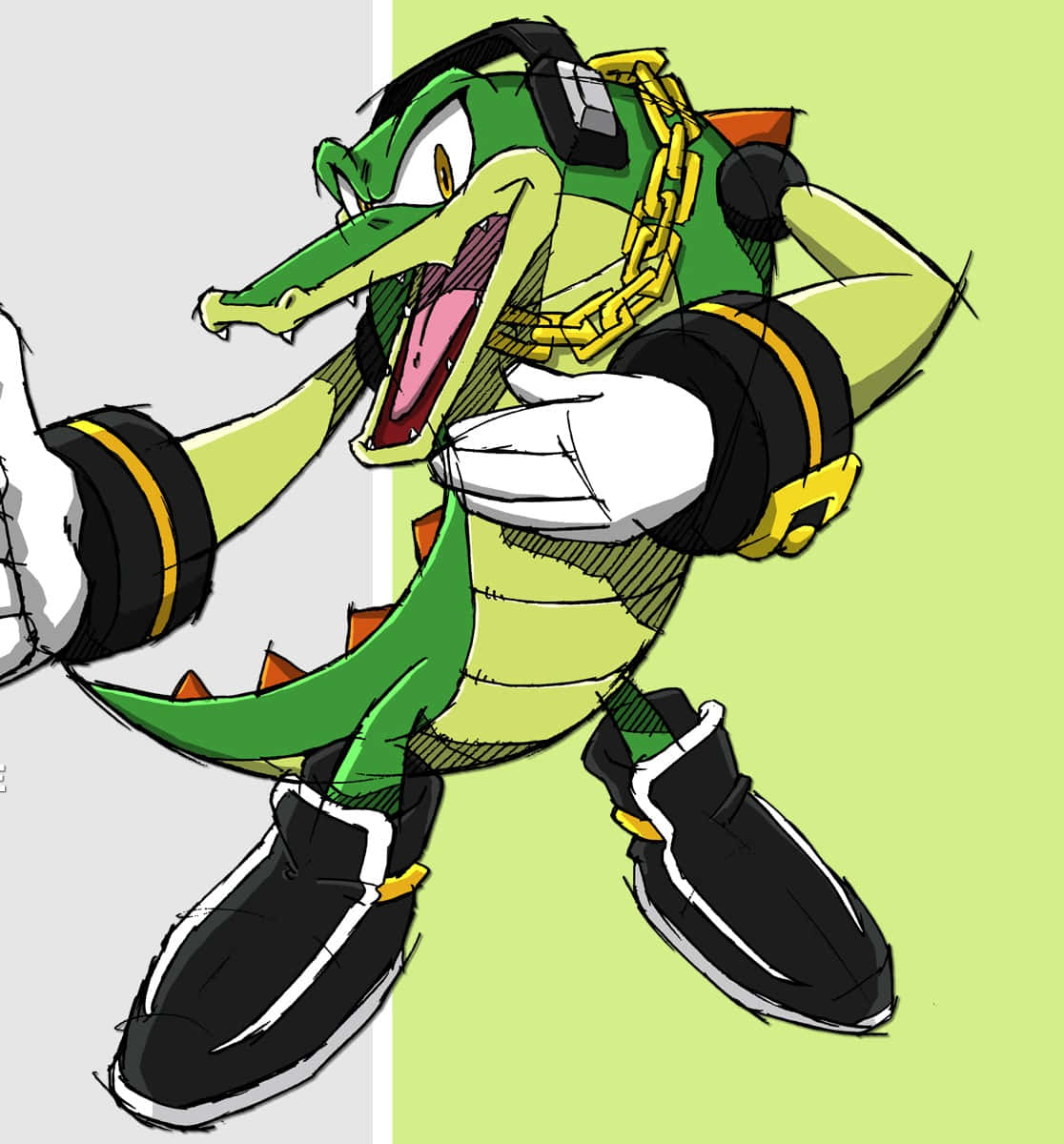 Vector The Crocodile - Sonic Series Character Wallpaper