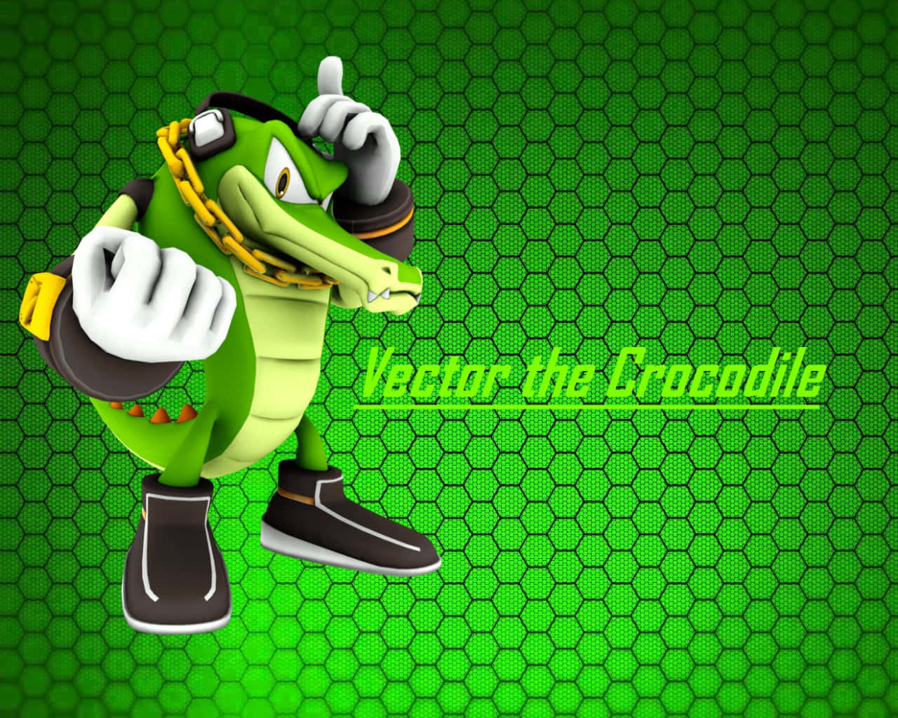 Vector The Crocodile in Action Wallpaper