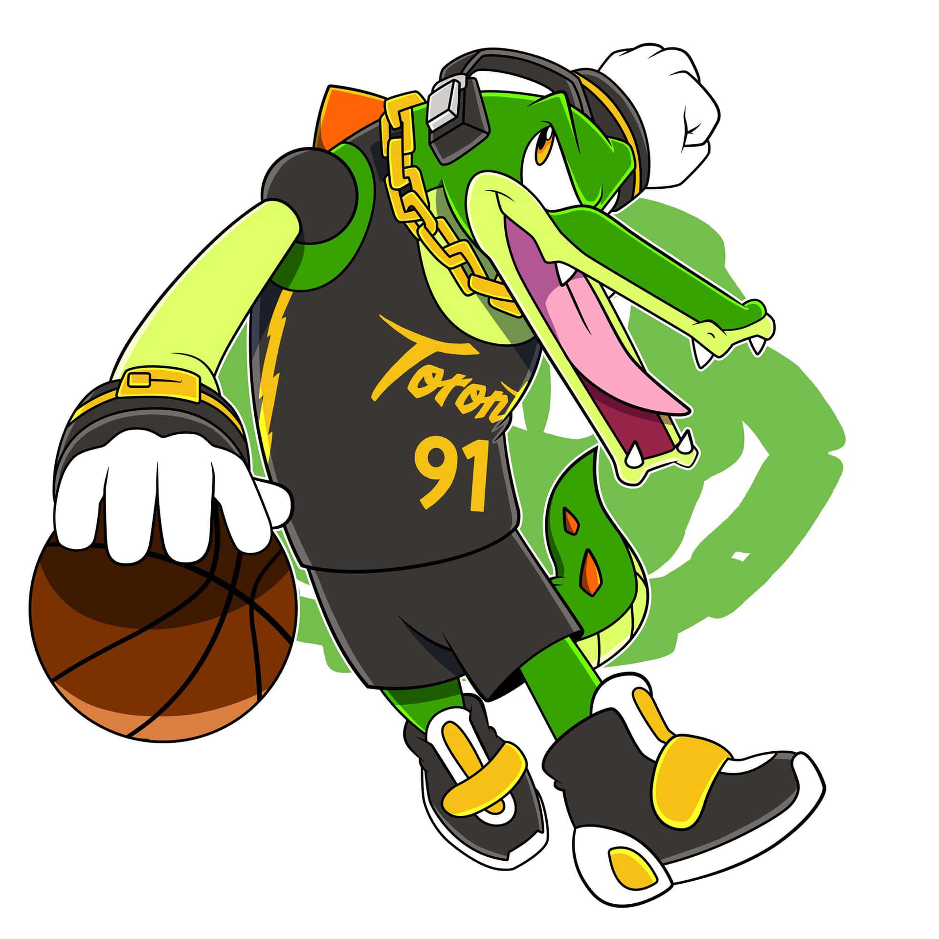 Vector the Crocodile - Charismatic Leader of the Chaotix Detective Agency Wallpaper