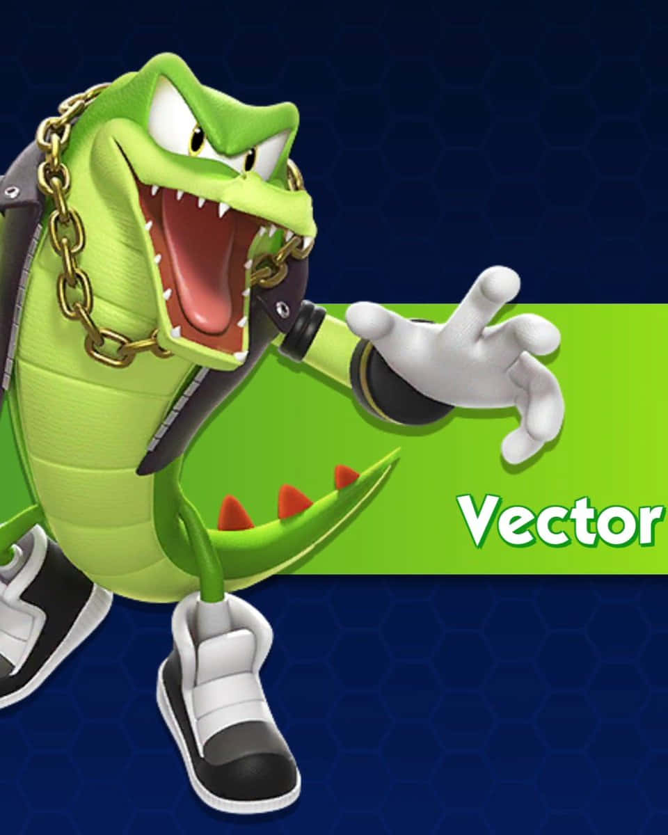Vector The Crocodile in Action Wallpaper
