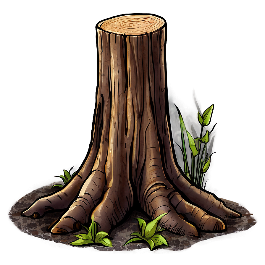 Vector Tree Stump Png Lop15 PNG