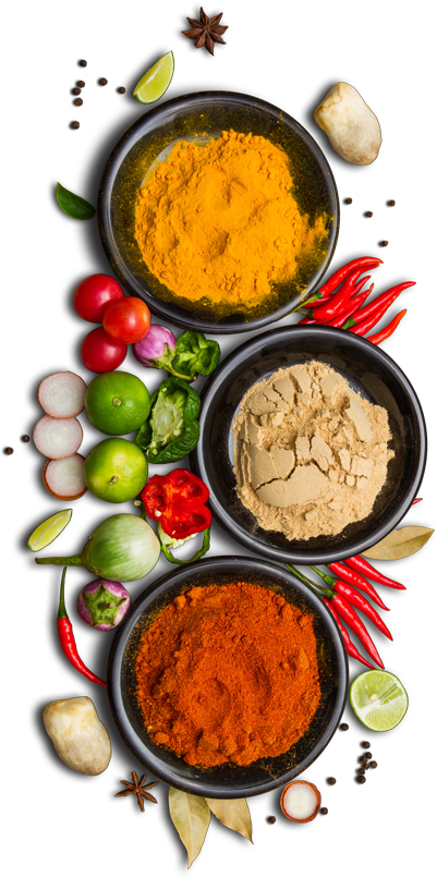 Veg Biryani Spicesand Ingredients PNG