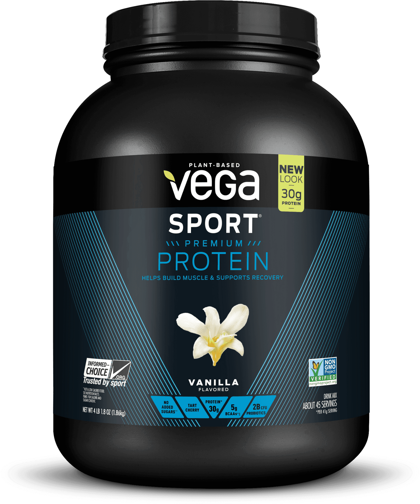 Vega Sport Premium Vanilla Protein Powder PNG