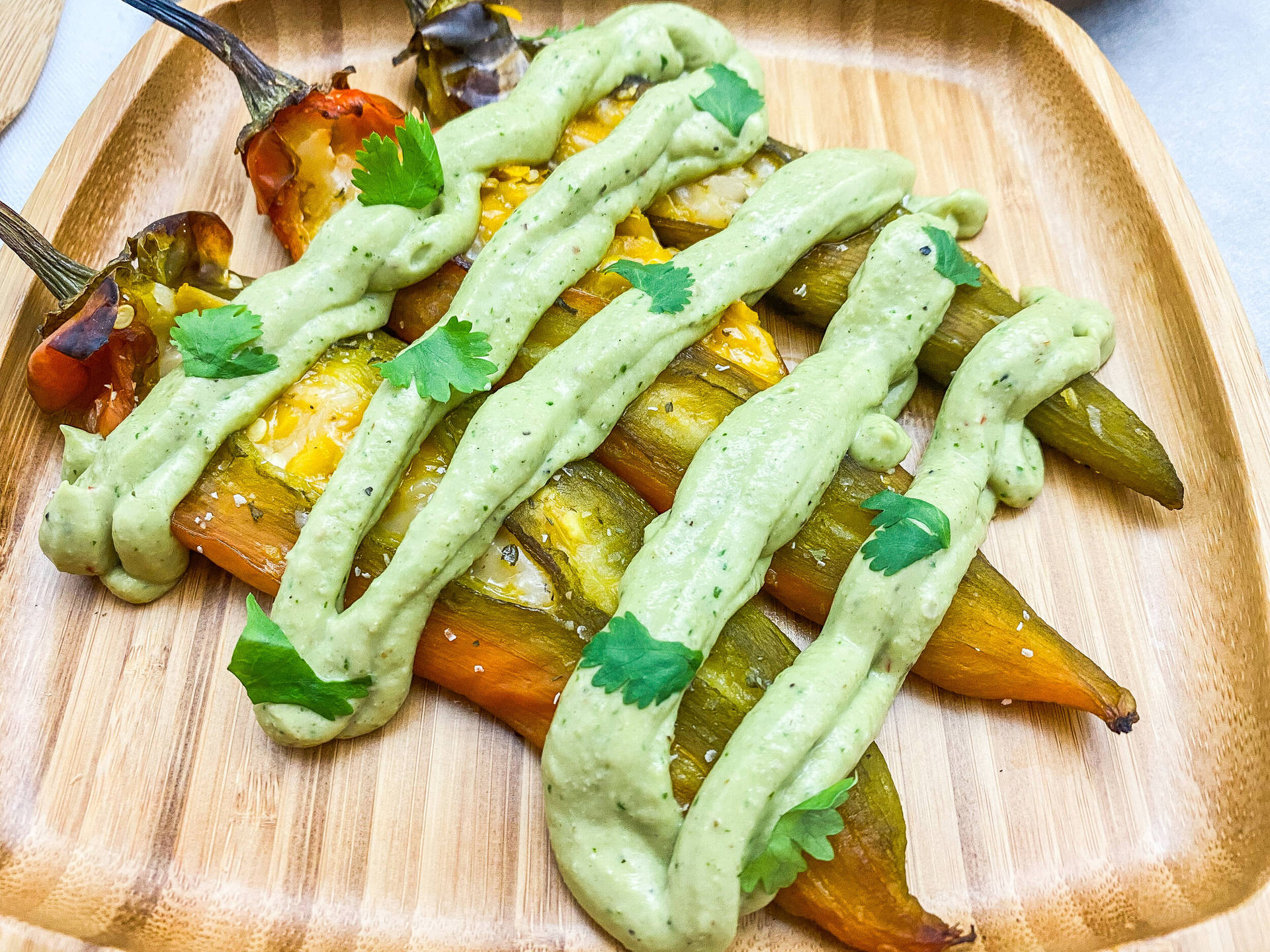 Vegan Chili Relleno With Avocado Crema Picture