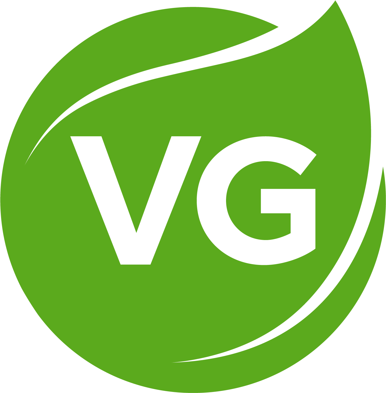 Vegan Logo Green Background PNG