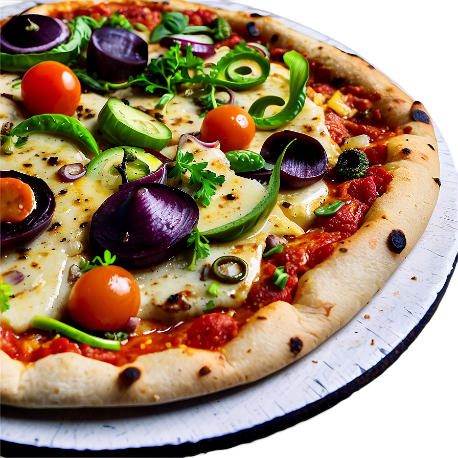 Vegan Pizza Feast Png Qvp2 PNG