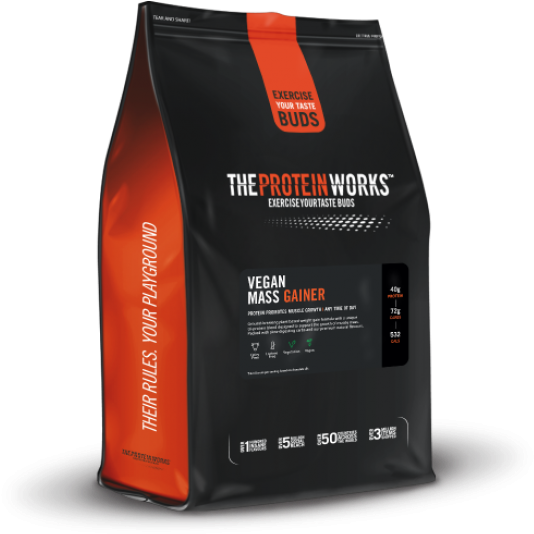 Vegan Protein Mass Gainer Package PNG