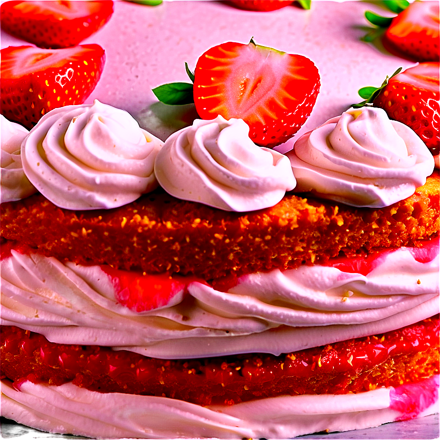 Vegan Strawberry Cake Png Bjv PNG