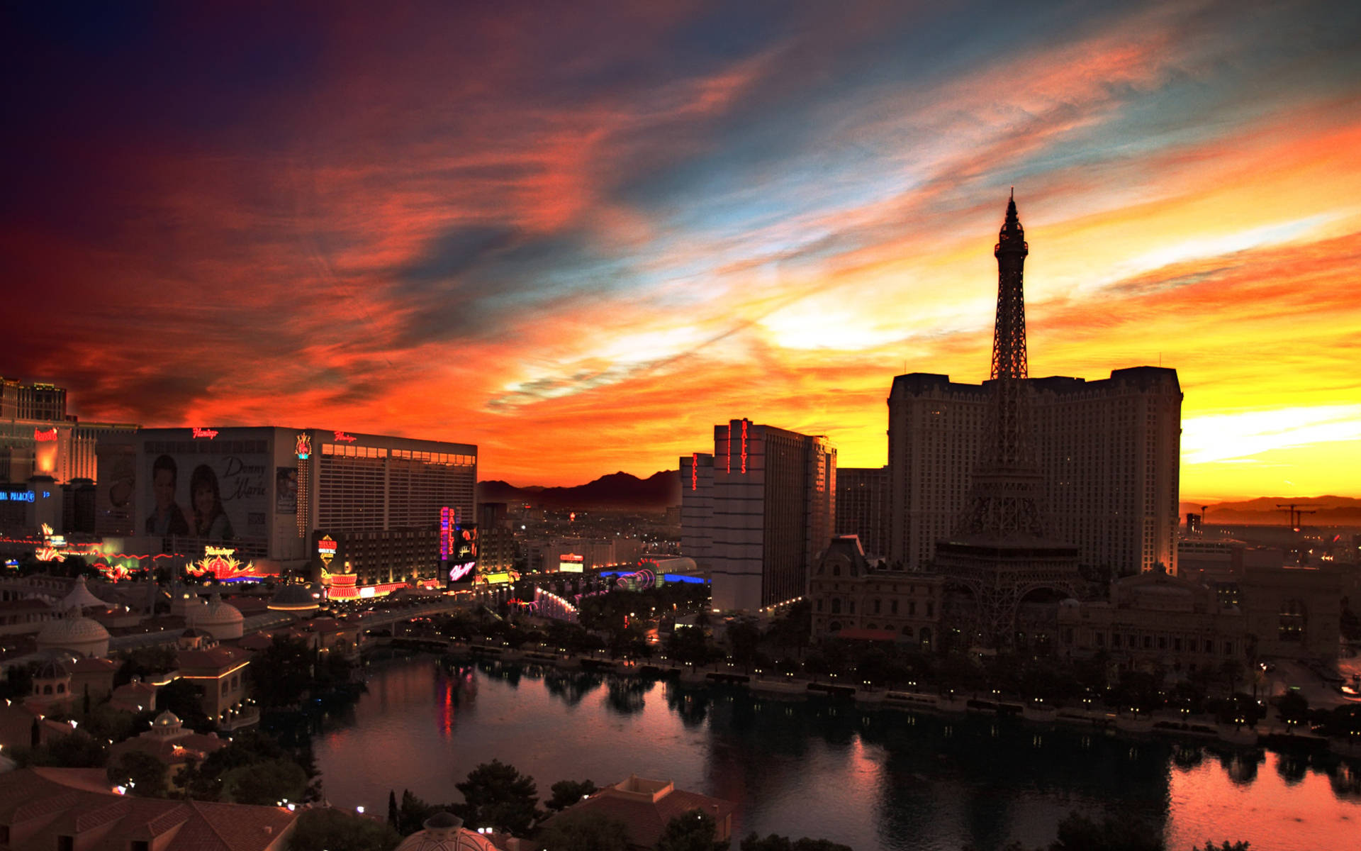 Vegas 4k City Night View  Wallpaper