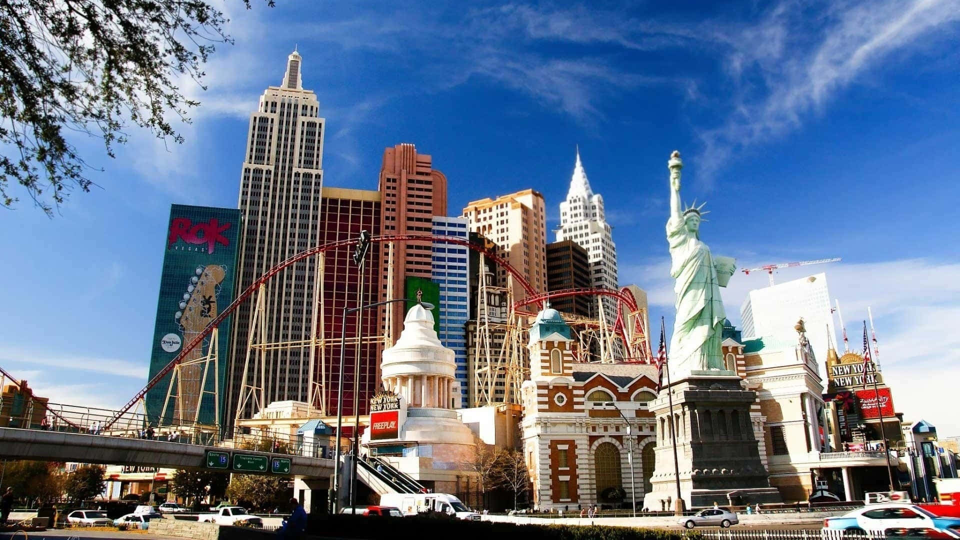 New York- New York Las Vegas Background