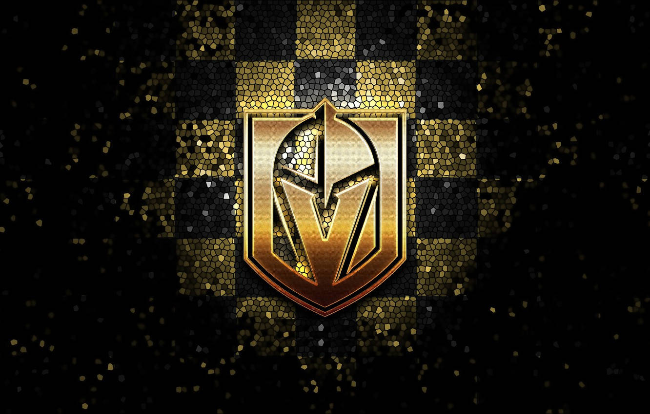 Vegas Golden Knights Gold And Black Wallpaper