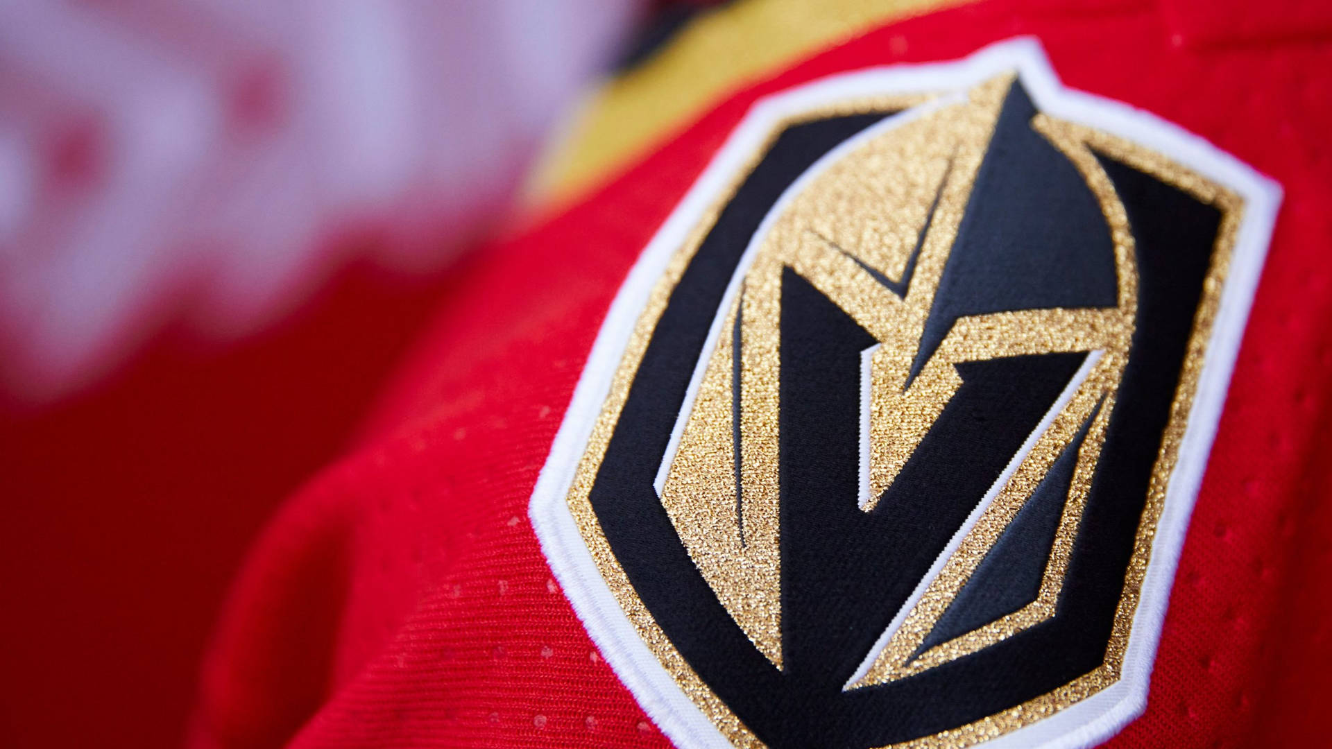 Vegas Golden Knights Logo On Hockey Suit Wallpaper