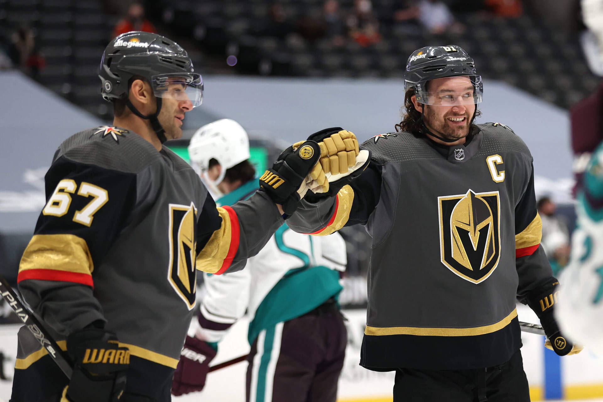 Vegas Golden Knights Players Max Pacioretty And Mark Stone Photograph Wallpaper