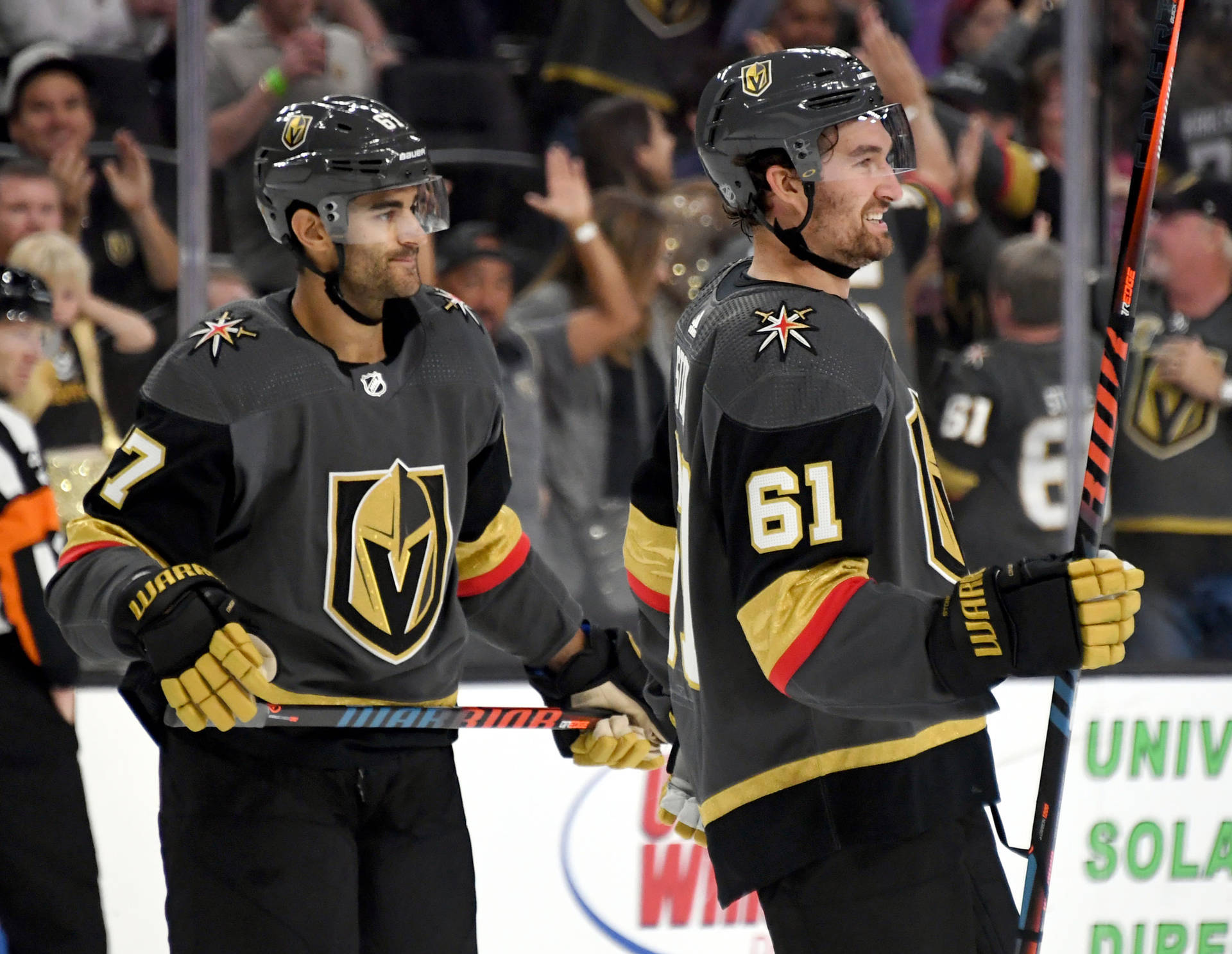 Vegas Golden Knights Players Max Pacioretty And Mark Stone Photograph Wallpaper