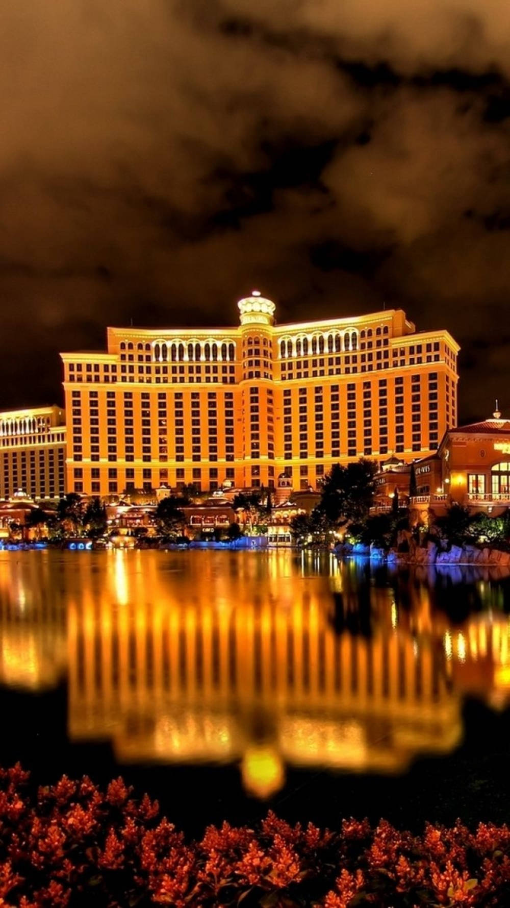 Vegas Bellagio Hotel And Casino Iphone Wallpaper